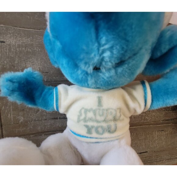 Vintage 1982 I Smurf You Plush Doll By Wallace Berrie & Co. - Picture 5 of 8